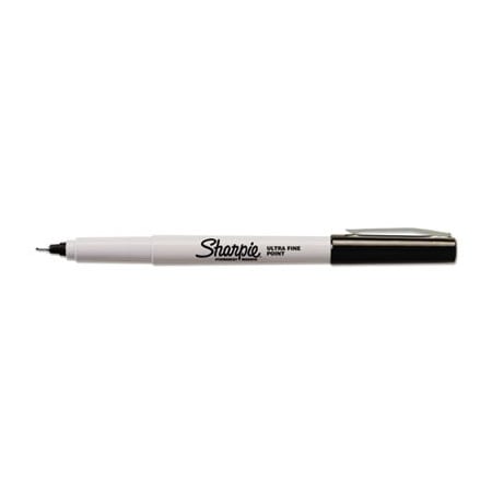 Sanford Black Permanent Marker, Ultra Fine Narrow Tip 37001